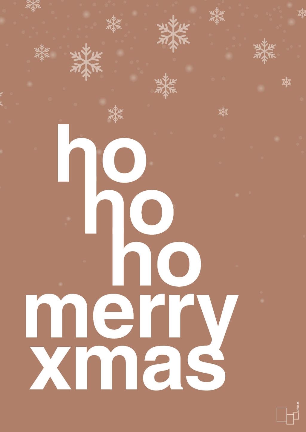 plakat: ho ho ho merry xmas - cider spice-Jul-A1two3