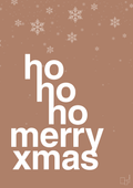 plakat: ho ho ho merry xmas - cider spice-Jul-A1two3