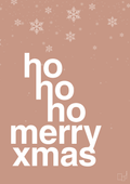 plakat: ho ho ho merry xmas - powder-Jul-A1two3
