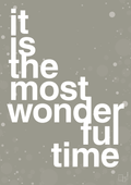 plakat: it is the most wonderful time - battleship gray-Jul-A1two3