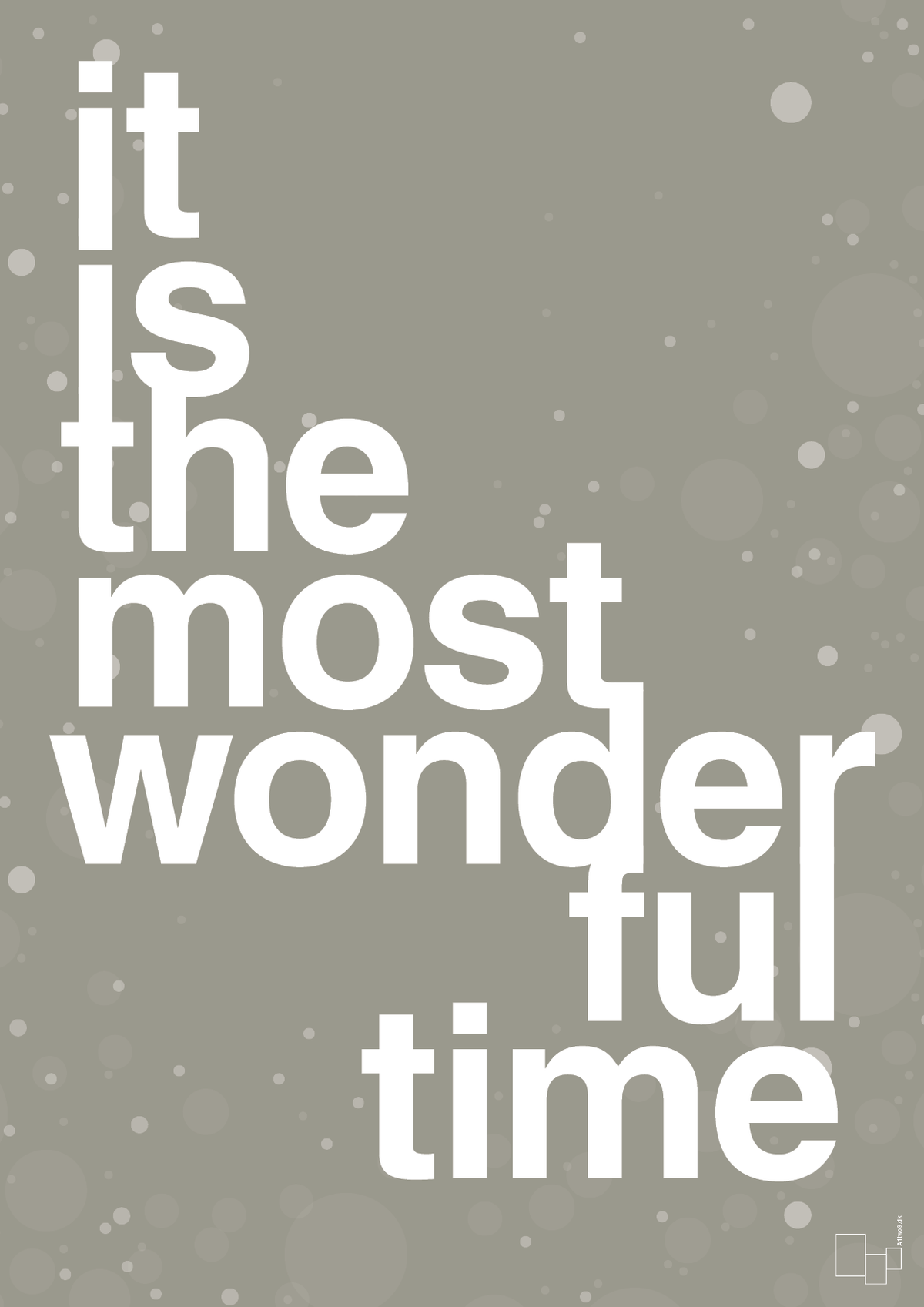plakat: it is the most wonderful time - battleship gray-Jul-A1two3