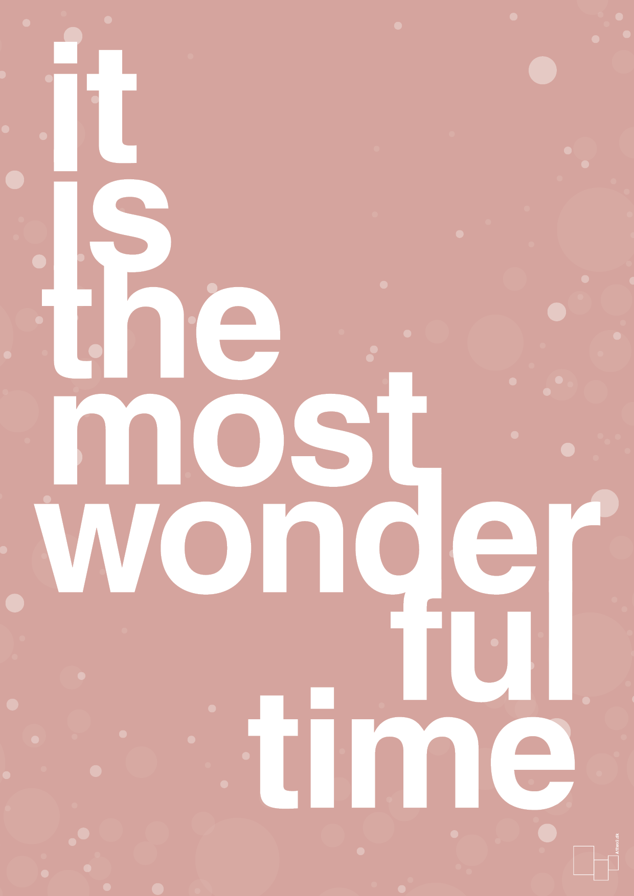 plakat: it is the most wonderful time - bubble shell-Jul-A1two3