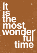 plakat: it is the most wonderful time - cognac-Jul-A1two3