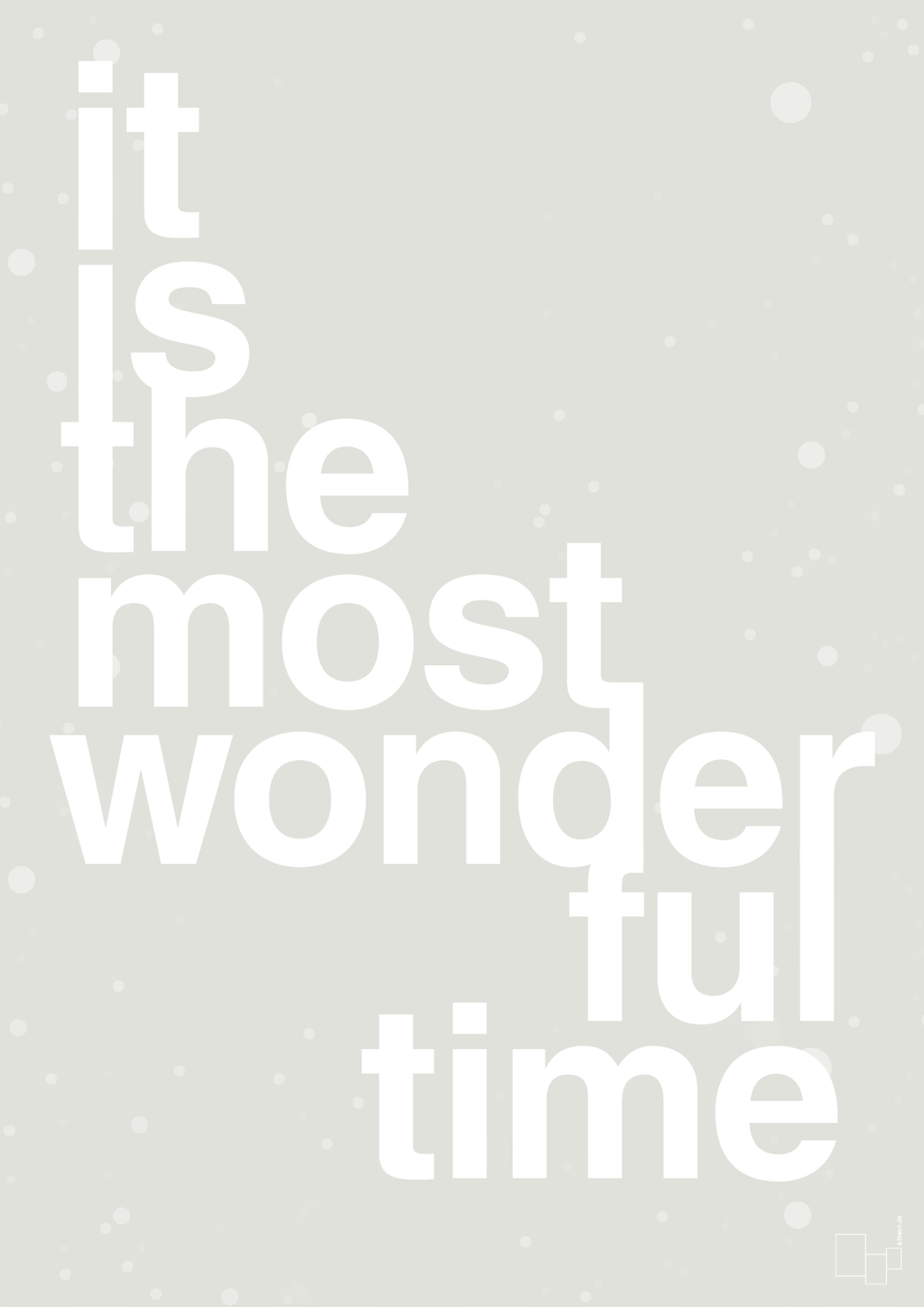 plakat: it is the most wonderful time - painters white-Jul-A1two3