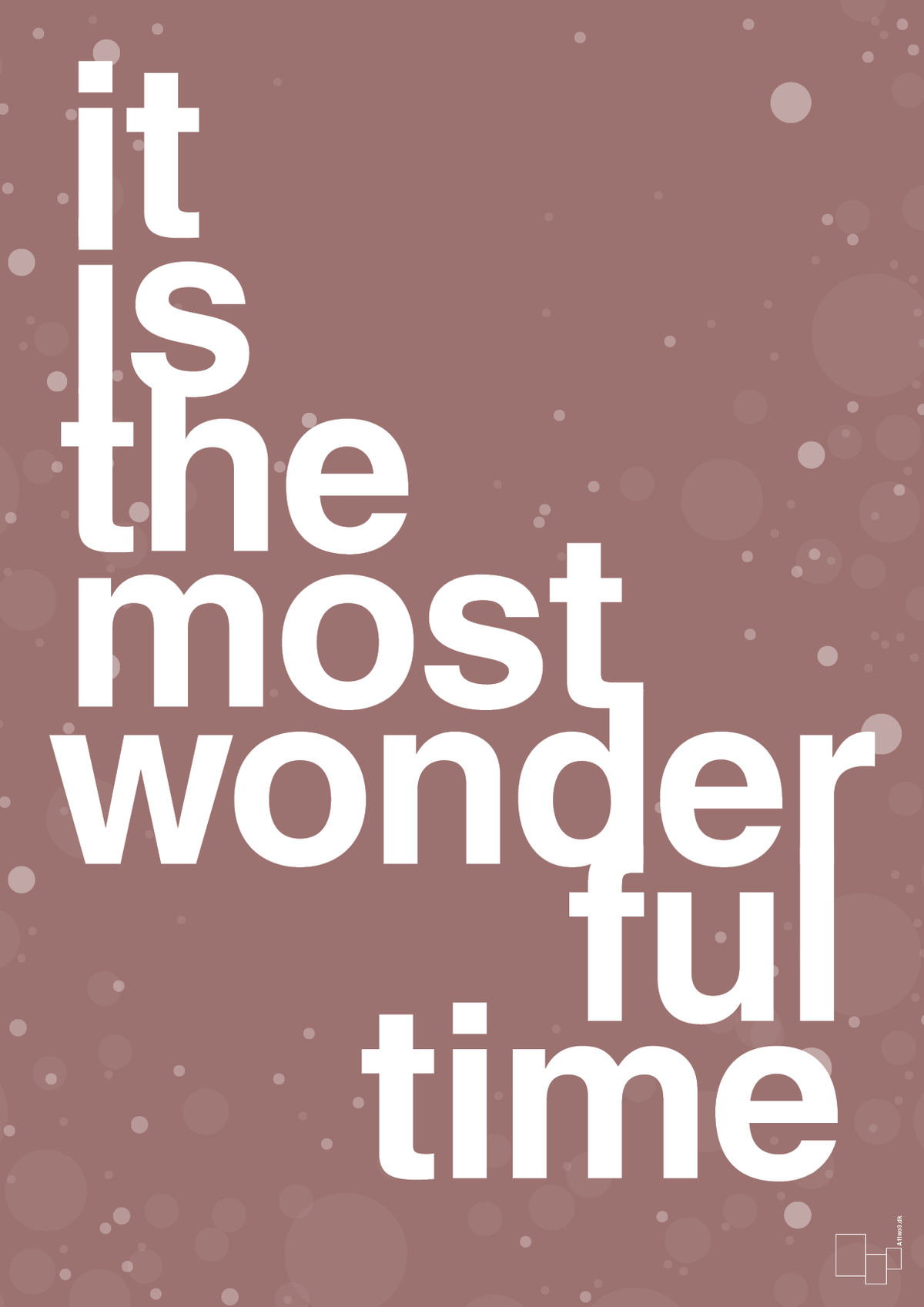 plakat: it is the most wonderful time - plum-Jul-A1two3