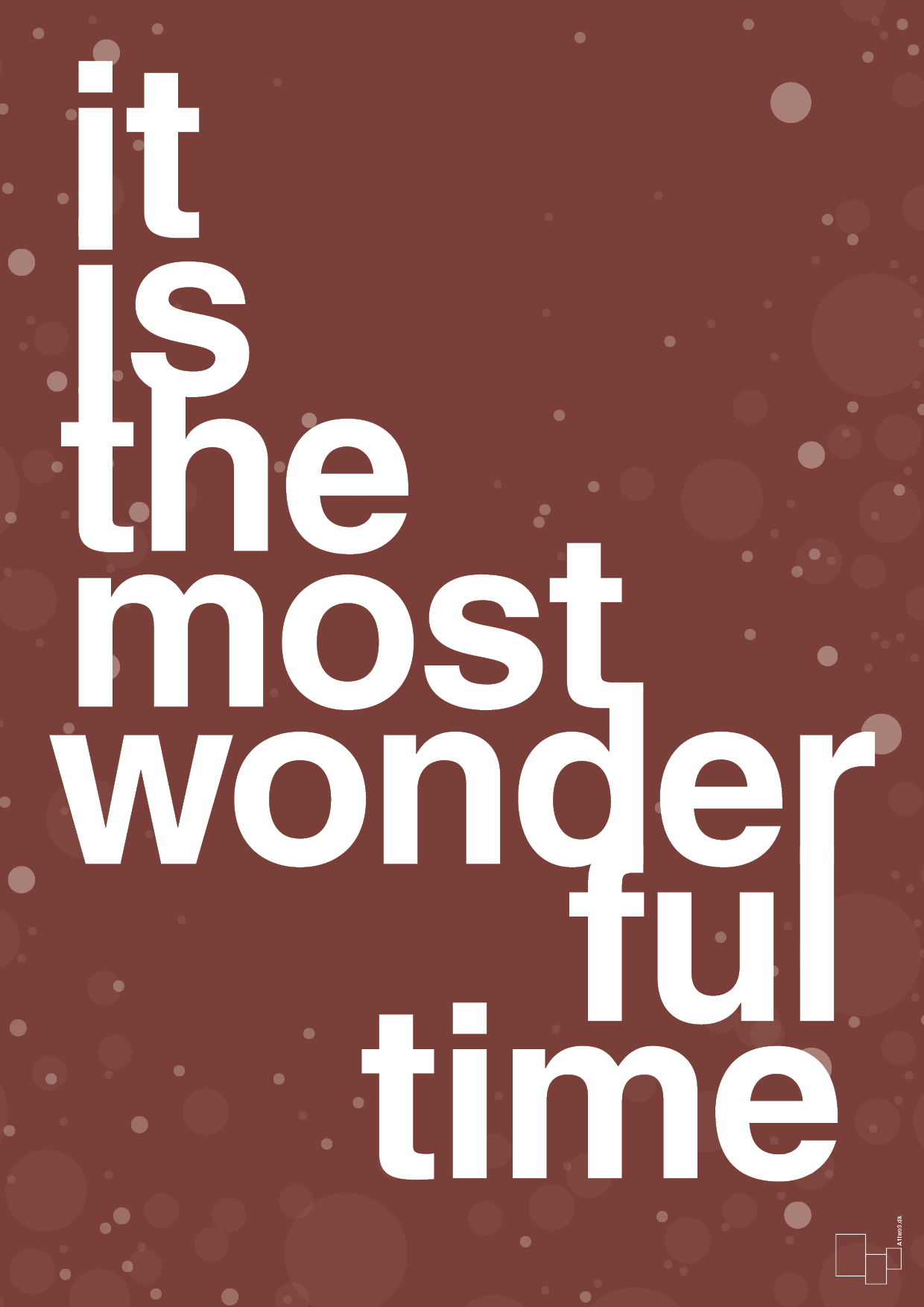 plakat: it is the most wonderful time - red pepper-Jul-A1two3