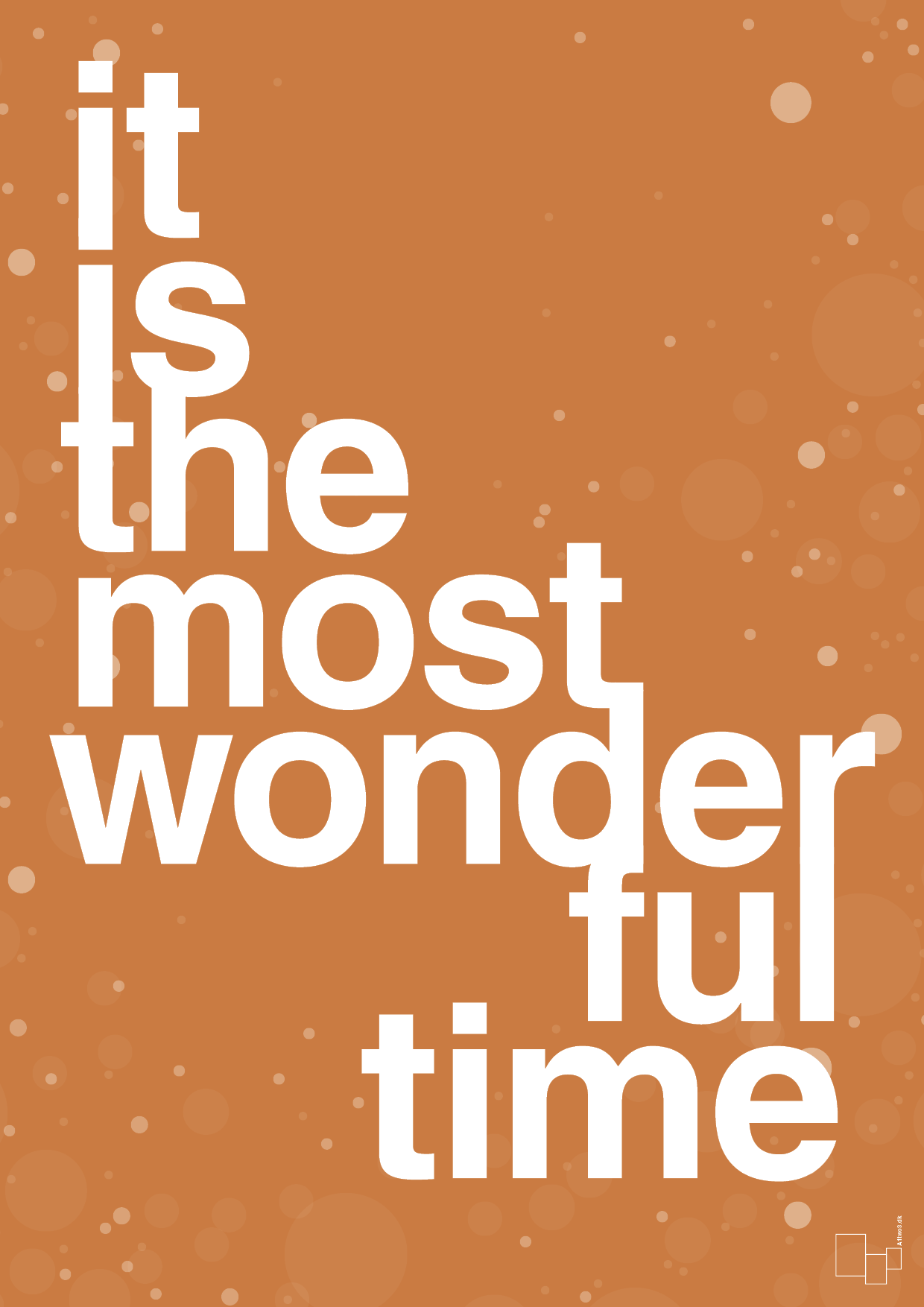 plakat: it is the most wonderful time - rumba orange-Jul-A1two3