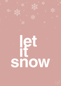 plakat: let it snow - bubble shell-Jul-A1two3