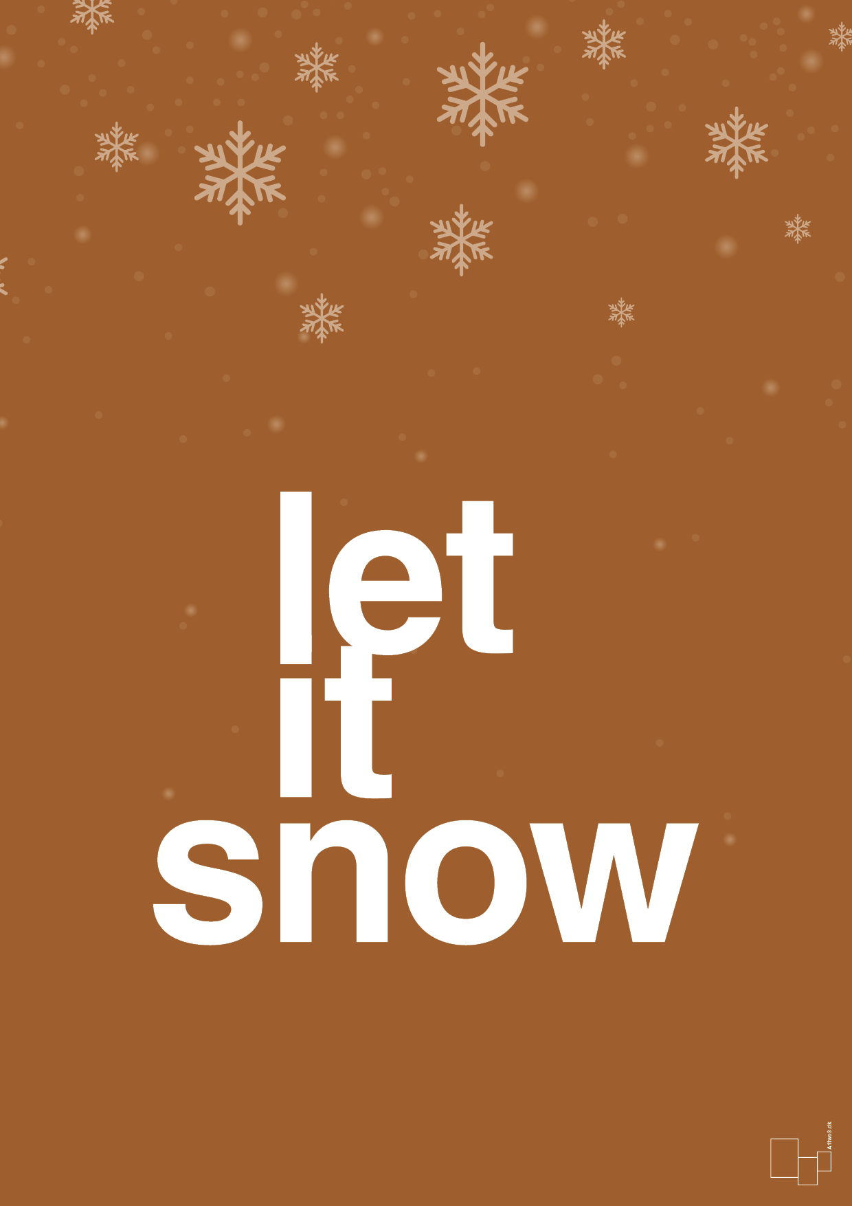 plakat: let it snow - cognac-Jul-A1two3