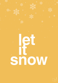 plakat: let it snow - honeycomb-Jul-A1two3
