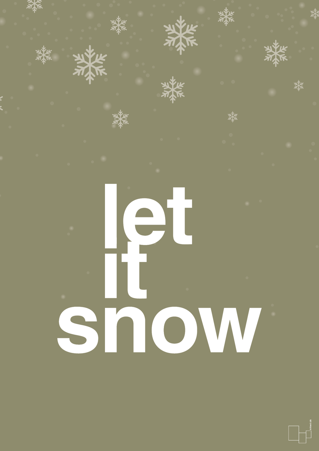 plakat: let it snow - misty forrest-Jul-A1two3
