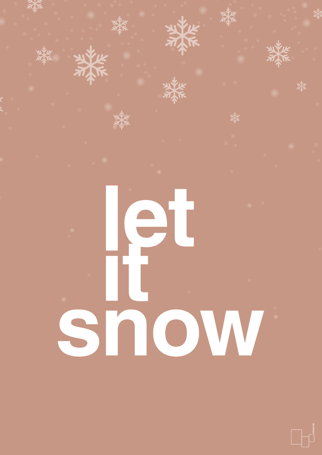 plakat: let it snow - powder-Jul-A1two3