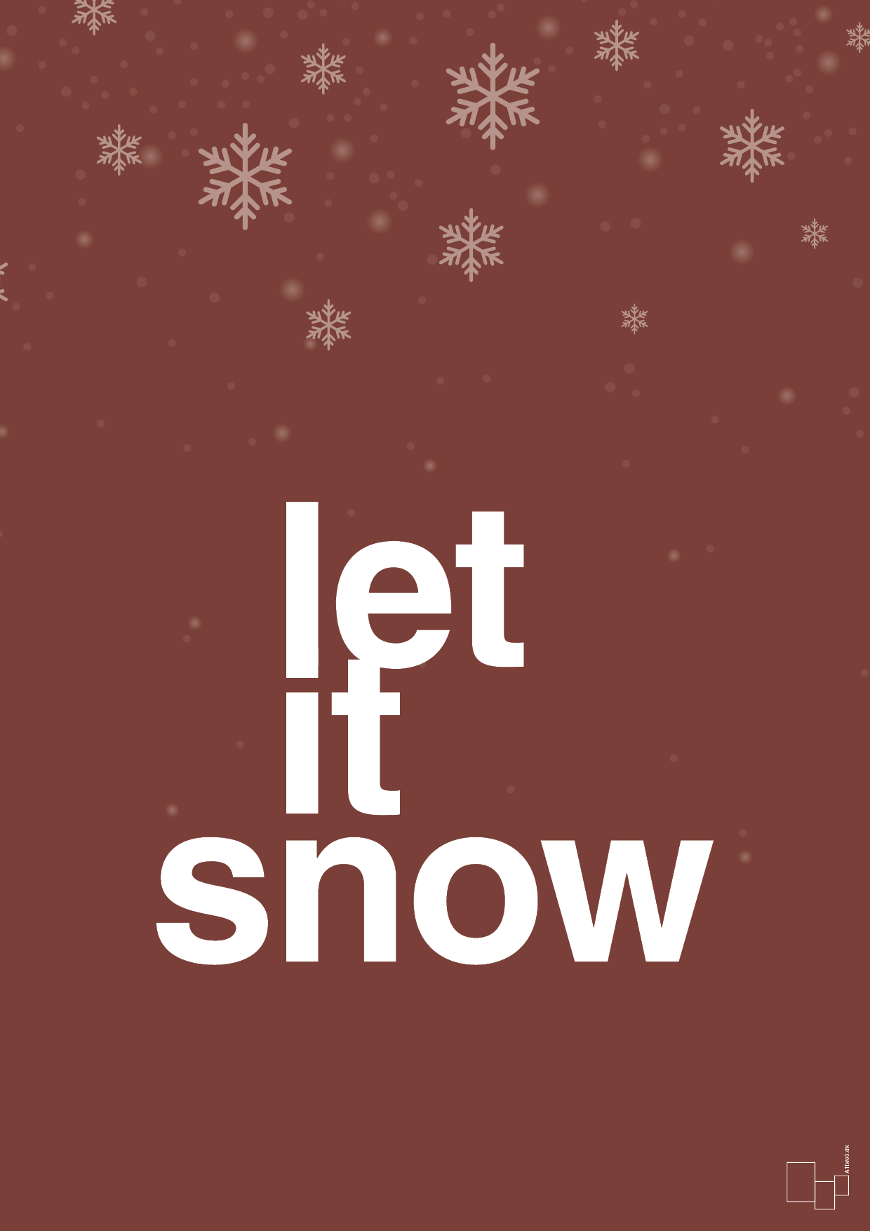 plakat: let it snow - red pepper-Jul-A1two3