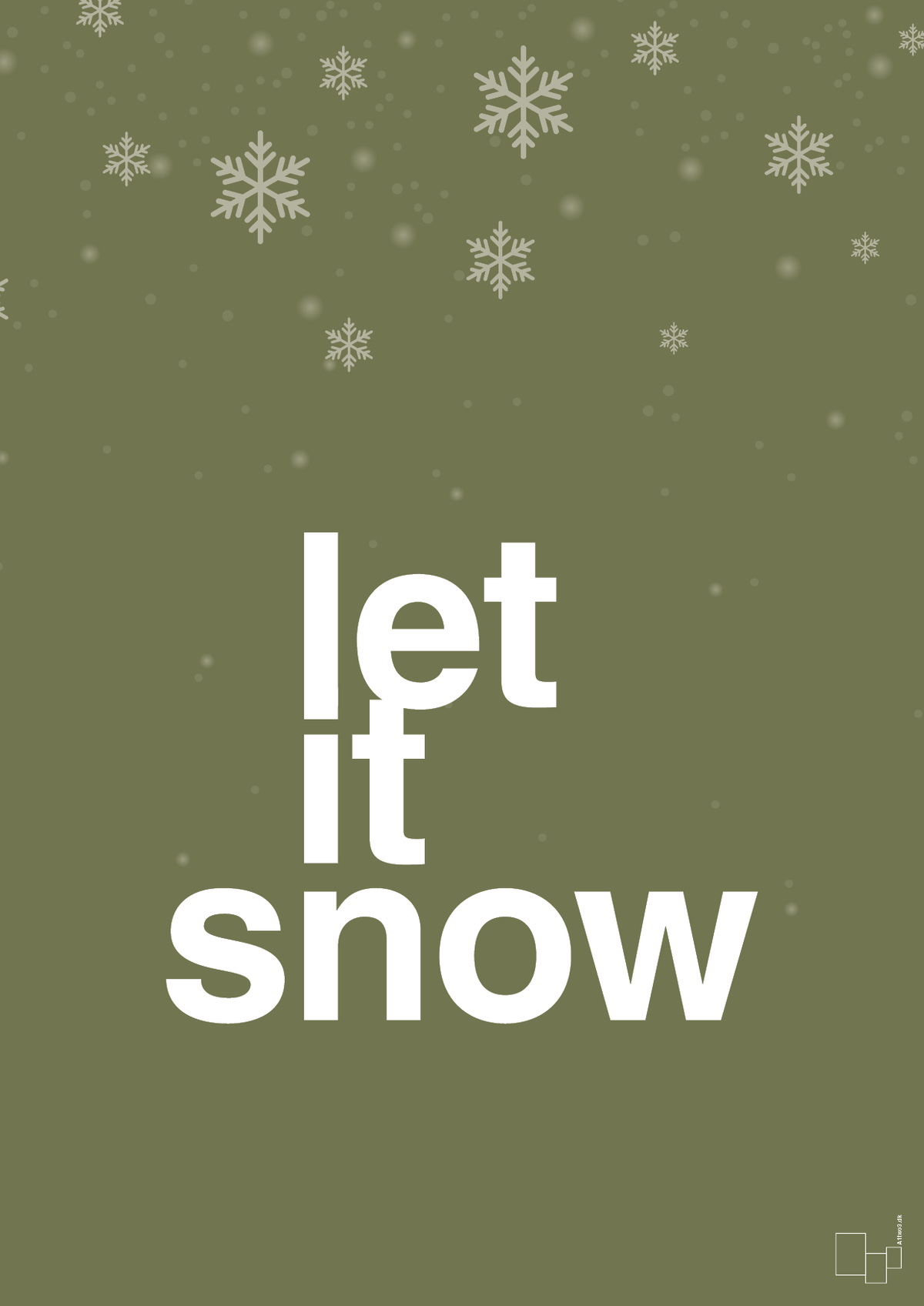 plakat: let it snow - secret meadow-Jul-A1two3