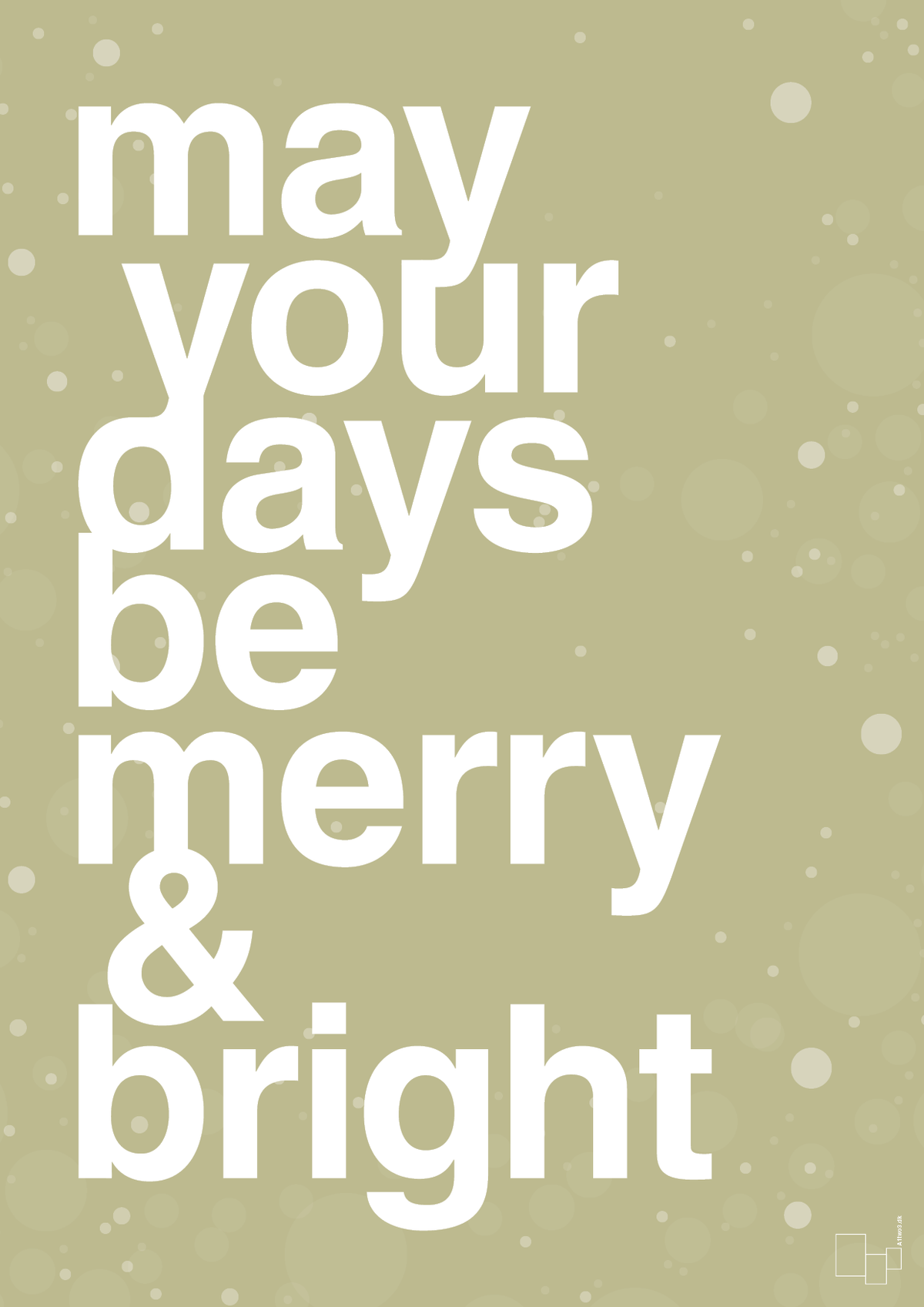 plakat: may your days be merry and bright - back to nature-Jul-A1two3