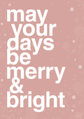 plakat: may your days be merry and bright - bubble shell-Jul-A1two3