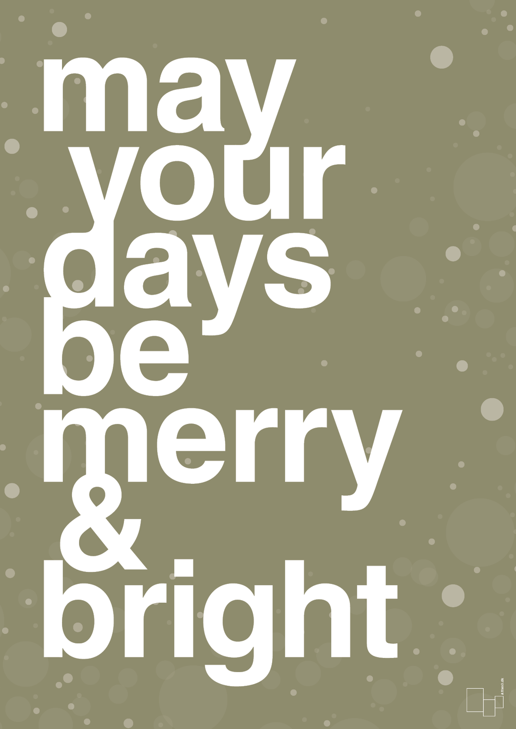 plakat: may your days be merry and bright - misty forrest-Jul-A1two3