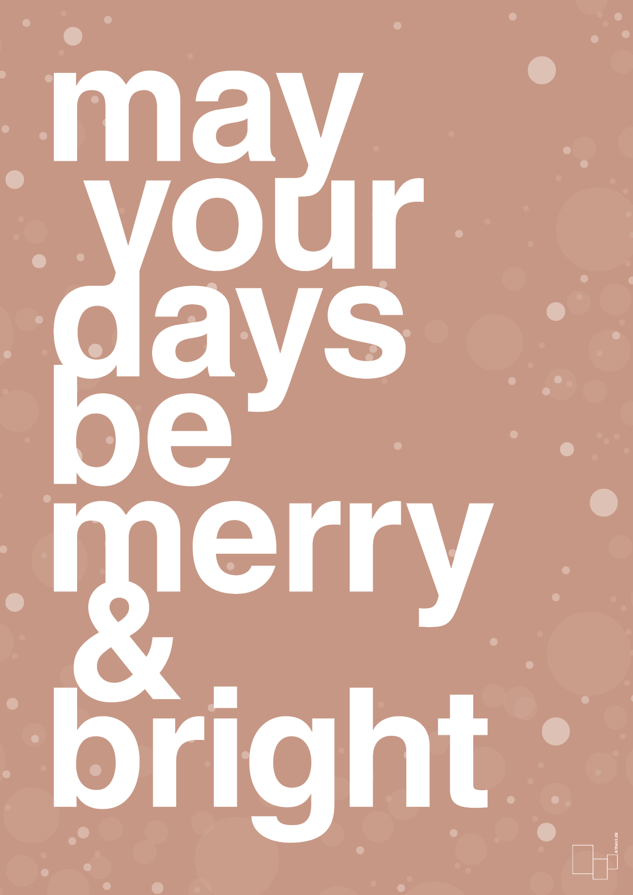 plakat: may your days be merry and bright - powder-Jul-A1two3