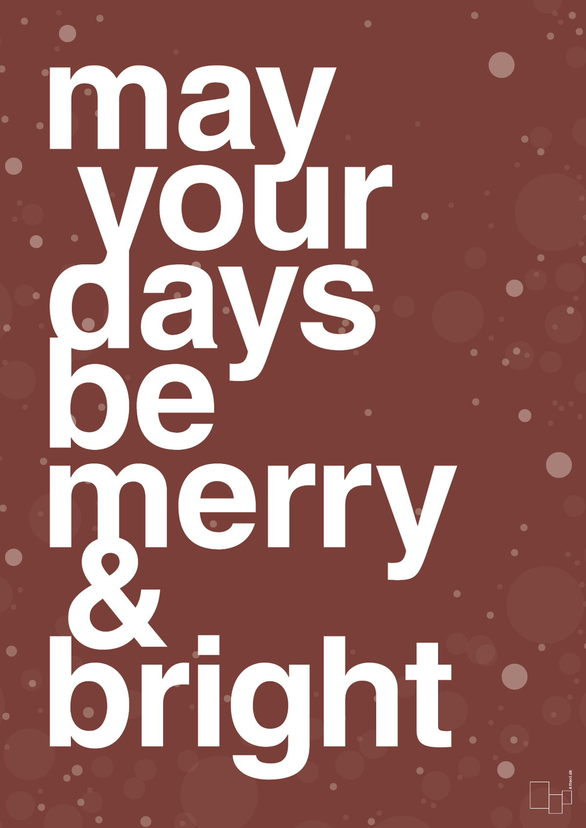 plakat: may your days be merry and bright - red pepper-Jul-A1two3