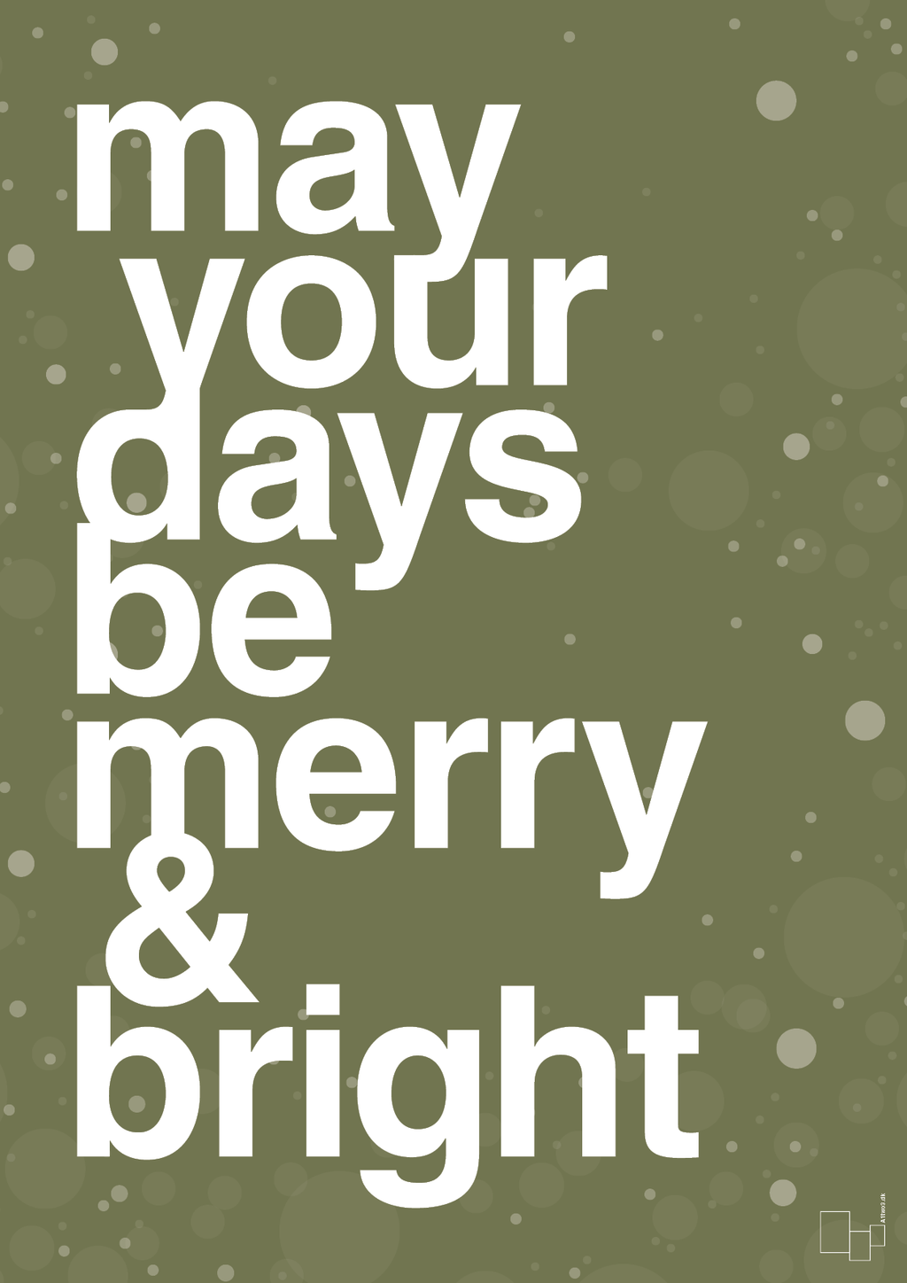 plakat: may your days be merry and bright - secret meadow-Jul-A1two3