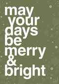 plakat: may your days be merry and bright - secret meadow-Jul-A1two3