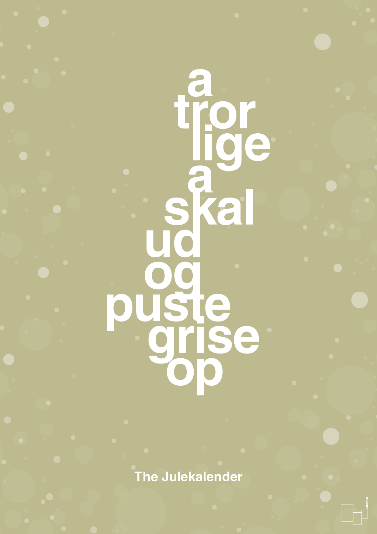 plakat: a tror lige a skal ud og puste grise op - back to nature-Jul-A1two3