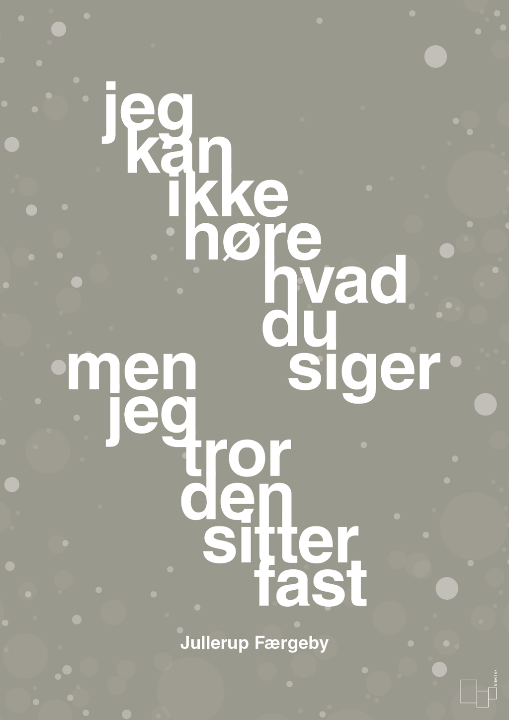 plakat: jeg kan ikke høre, hvad du siger men jeg tror den sitter fast - battleship gray-Jul-A1two3