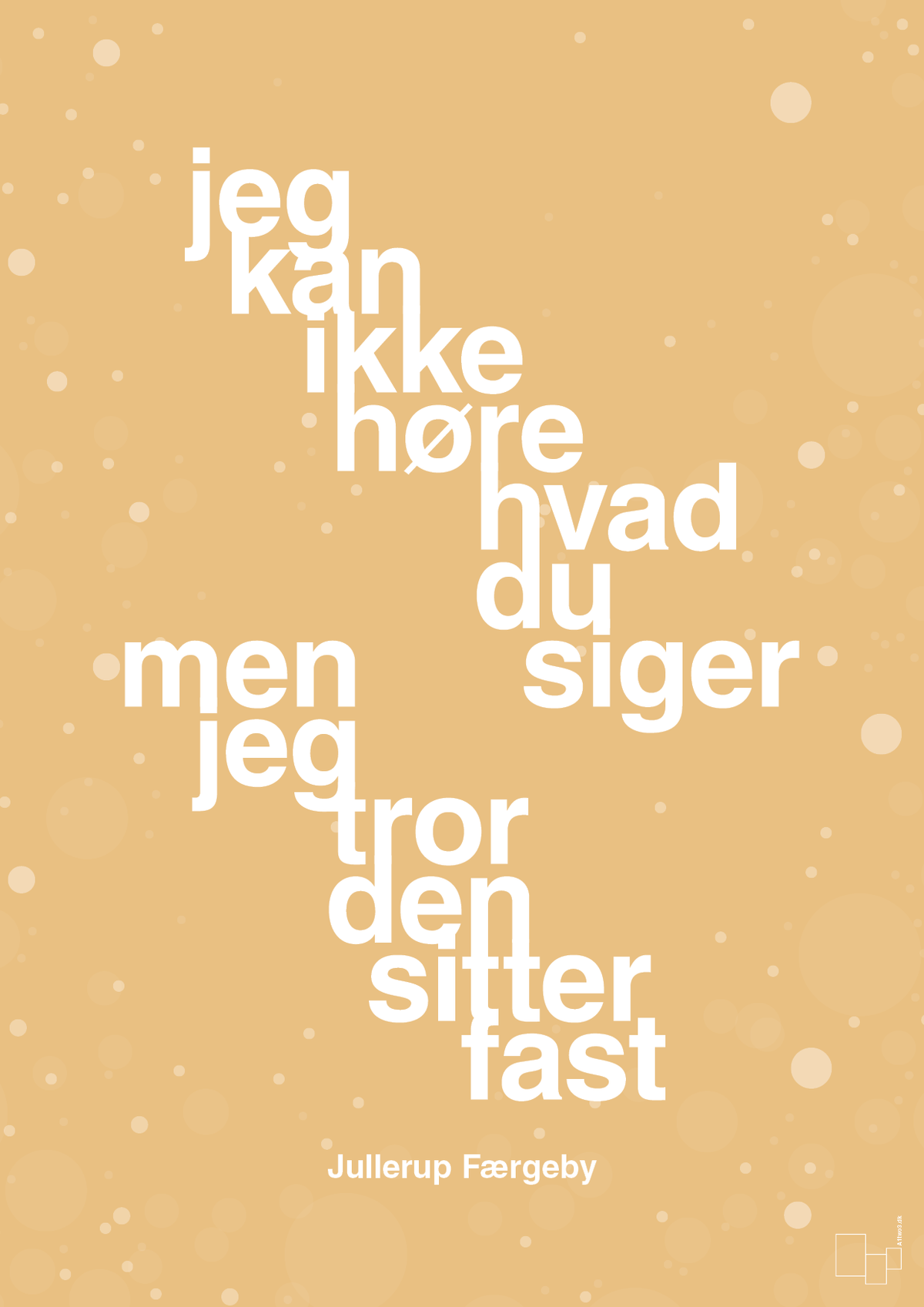 plakat: jeg kan ikke høre, hvad du siger men jeg tror den sitter fast - charismatic-Jul-A1two3