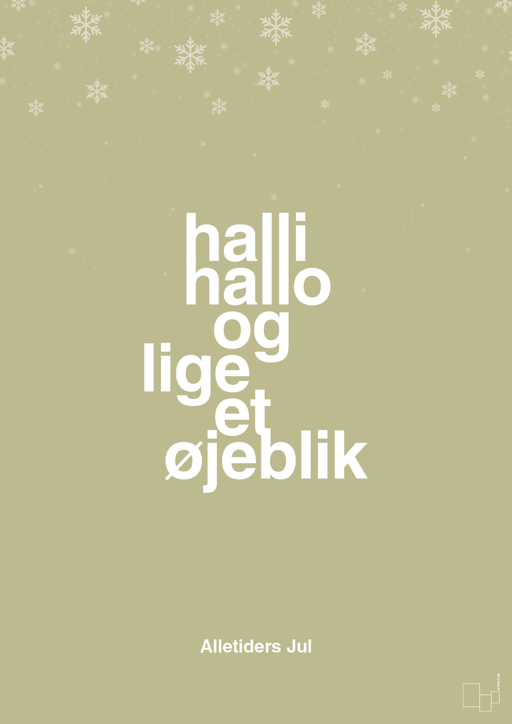 plakat: halli hallo og lige et øjeblik - back to nature-Jul-A1two3