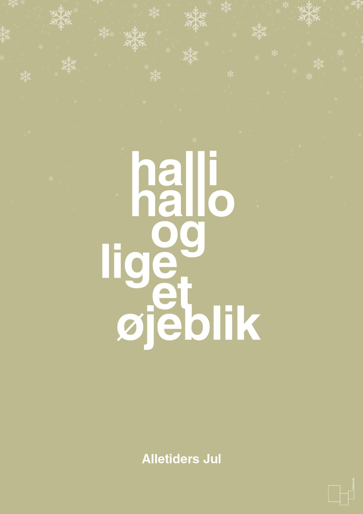 plakat: halli hallo og lige et øjeblik - back to nature-Jul-A1two3