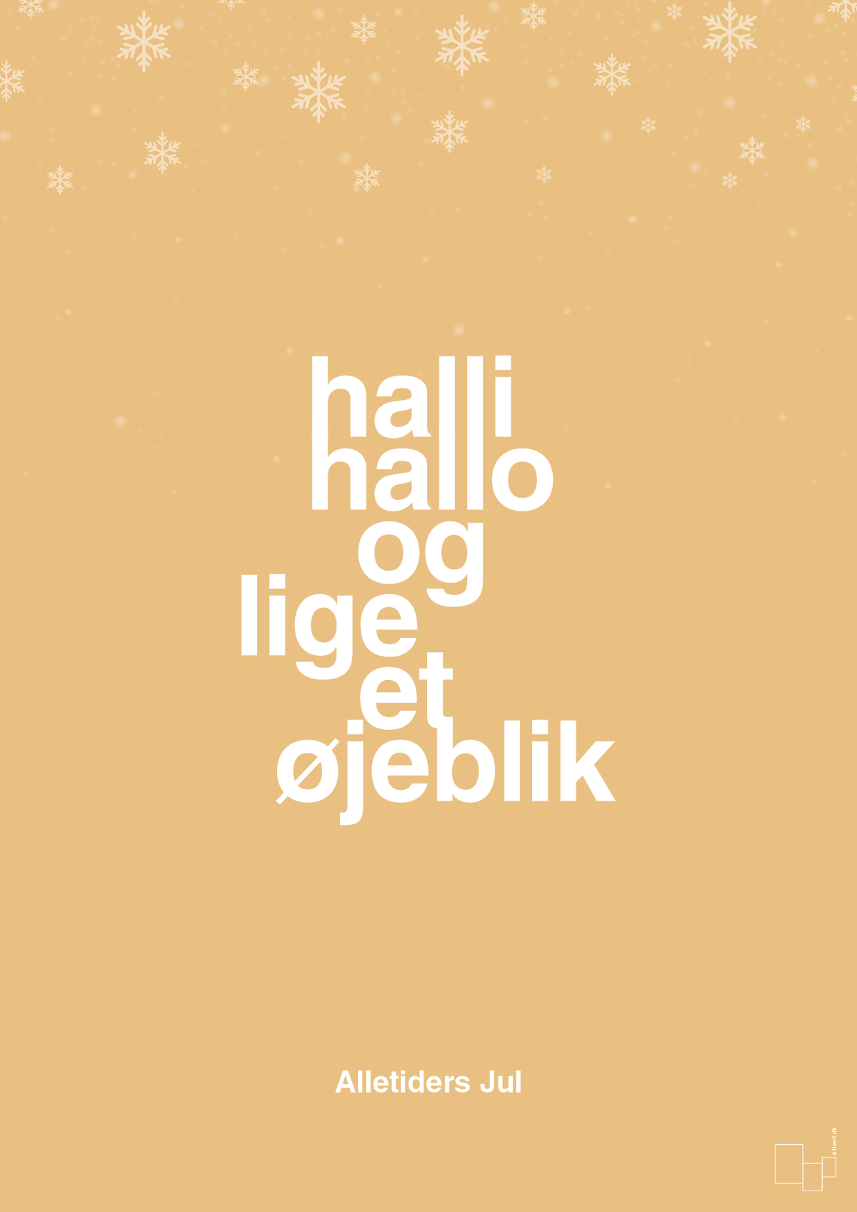 plakat: halli hallo og lige et øjeblik - charismatic-Jul-A1two3