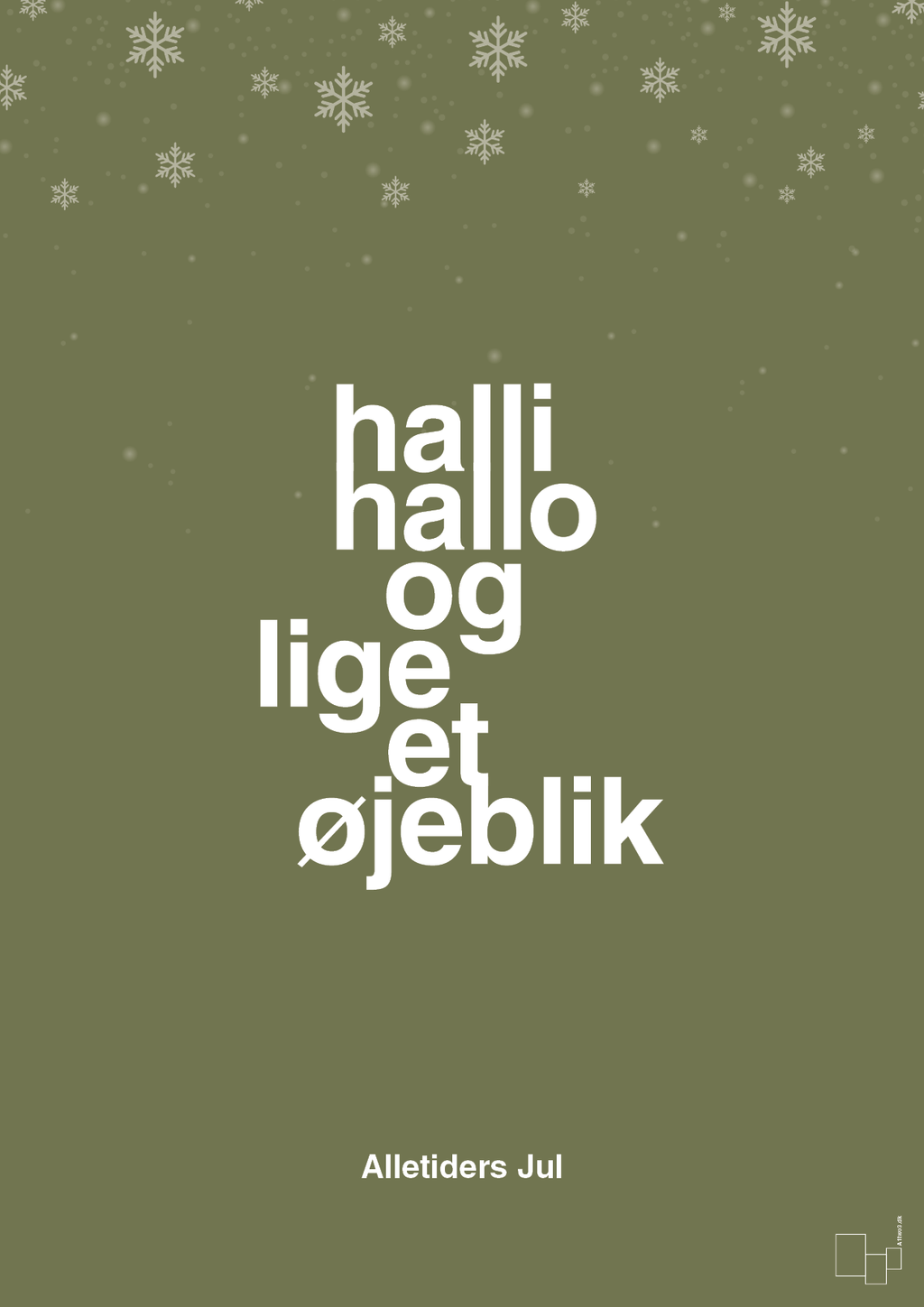 plakat: halli hallo og lige et øjeblik - secret meadow-Jul-A1two3