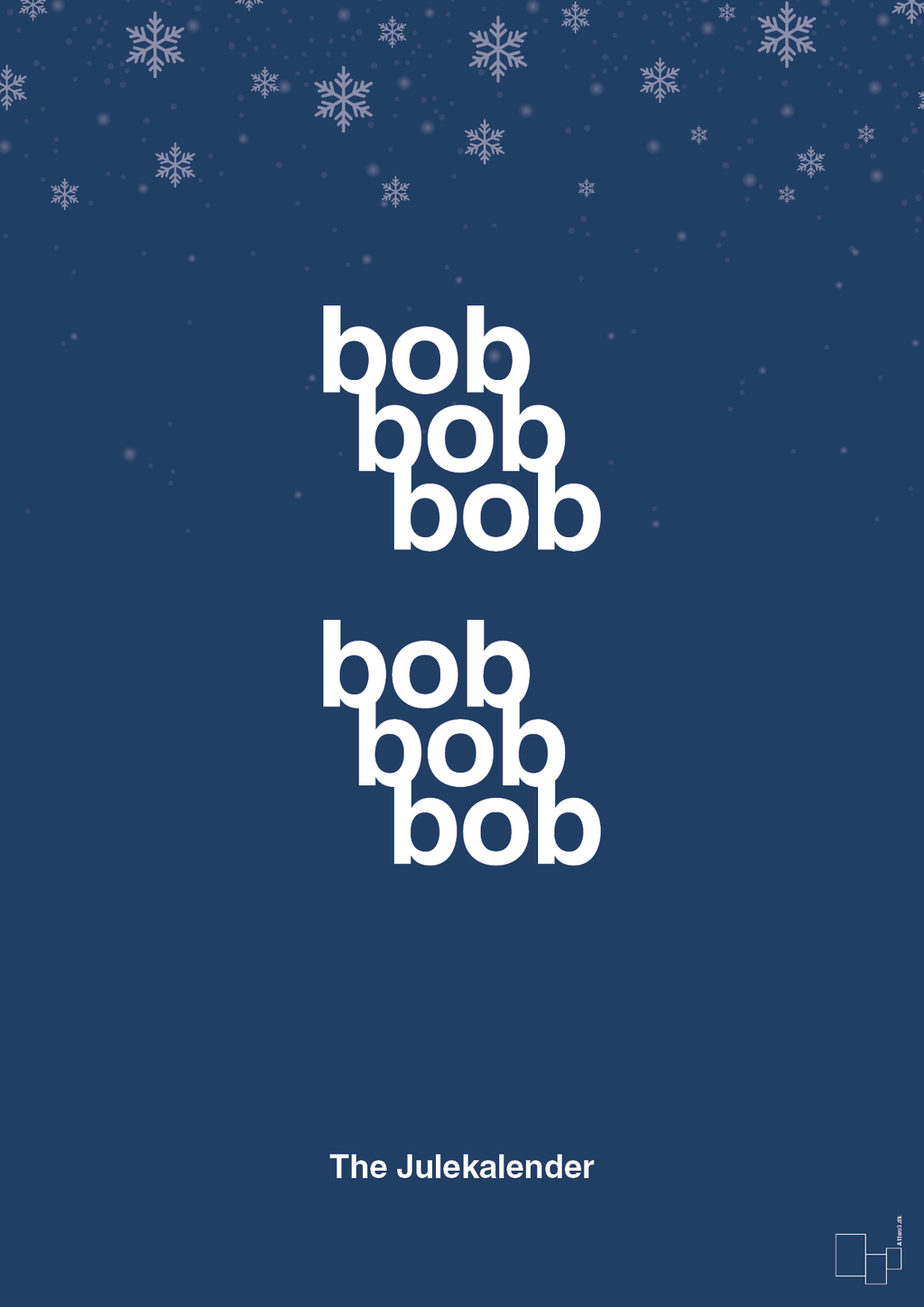 plakat: bob bob bob - lapis blue-Jul-A1two3