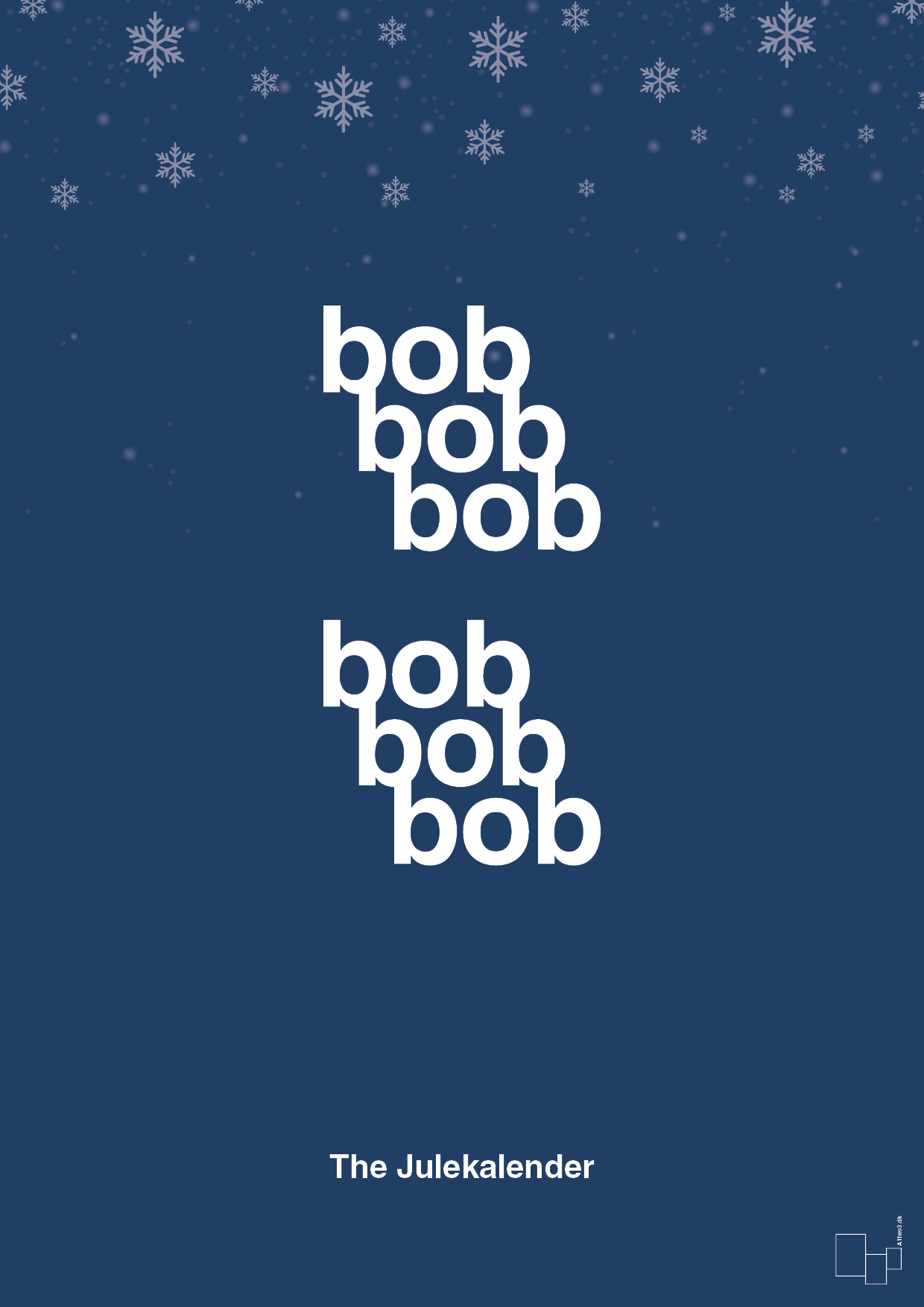 plakat: bob bob bob - lapis blue-Jul-A1two3