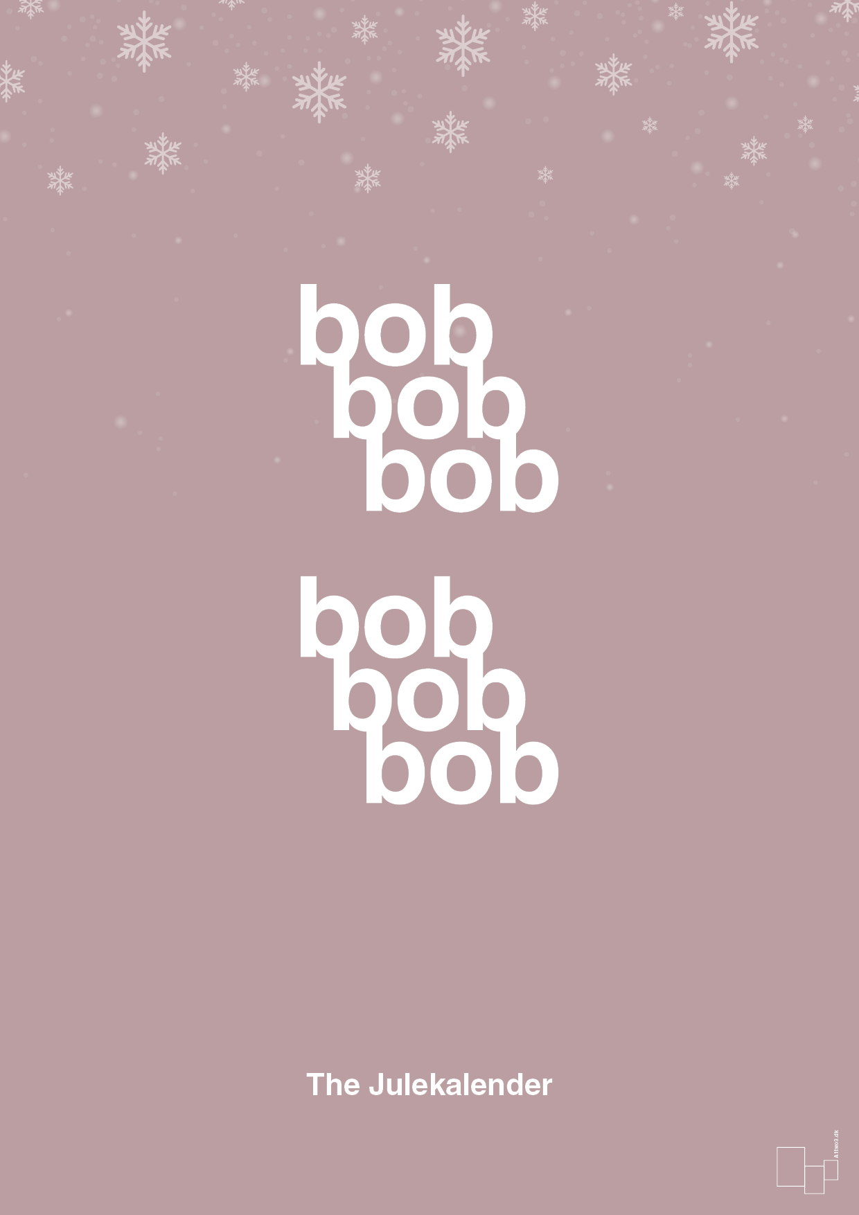 plakat: bob bob bob - light rose-Jul-A1two3