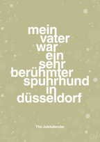 plakat: mein vater war ein sehr berühmter spuhrhund in düsseldorf - back to nature-Jul-A1two3