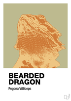 plakat: bearded dragon - back to nature-Dyr-A1two3