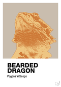 plakat: bearded dragon - creamy mushroom-Dyr-A1two3