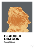 plakat: bearded dragon - graphic charcoal-Dyr-A1two3