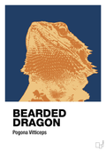 plakat: bearded dragon - lapis blue-Dyr-A1two3