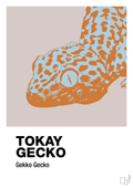 plakat: tokay gecko - broken beige-Dyr-A1two3