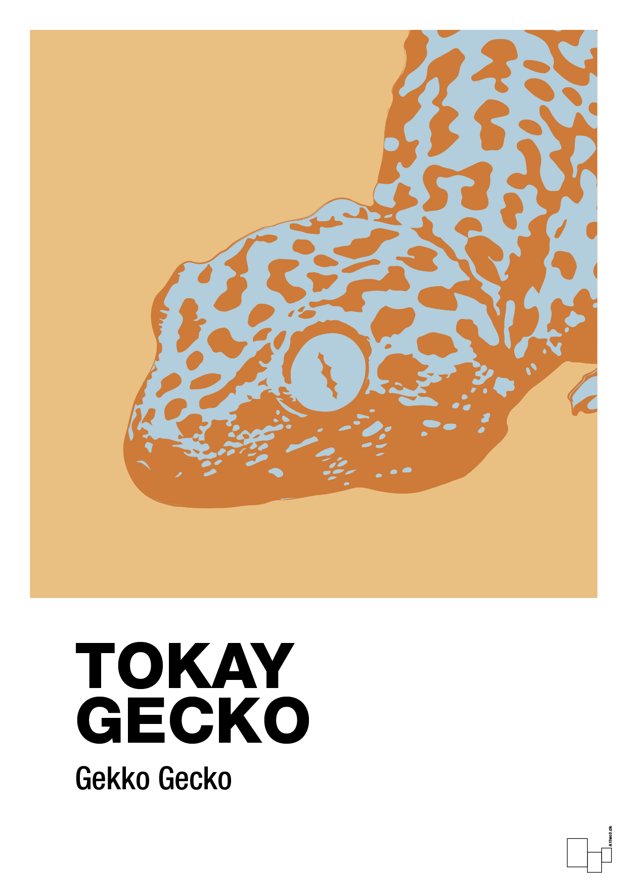 plakat: tokay gecko - charismatic-Dyr-A1two3