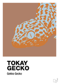 plakat: tokay gecko - cider spice-Dyr-A1two3