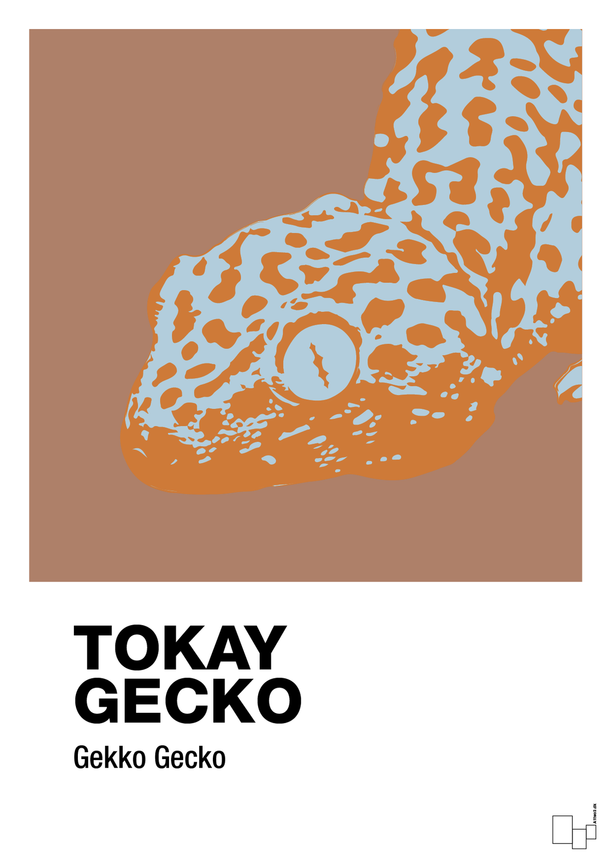 plakat: tokay gecko - cider spice-Dyr-A1two3