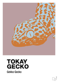 plakat: tokay gecko - light rose-Dyr-A1two3