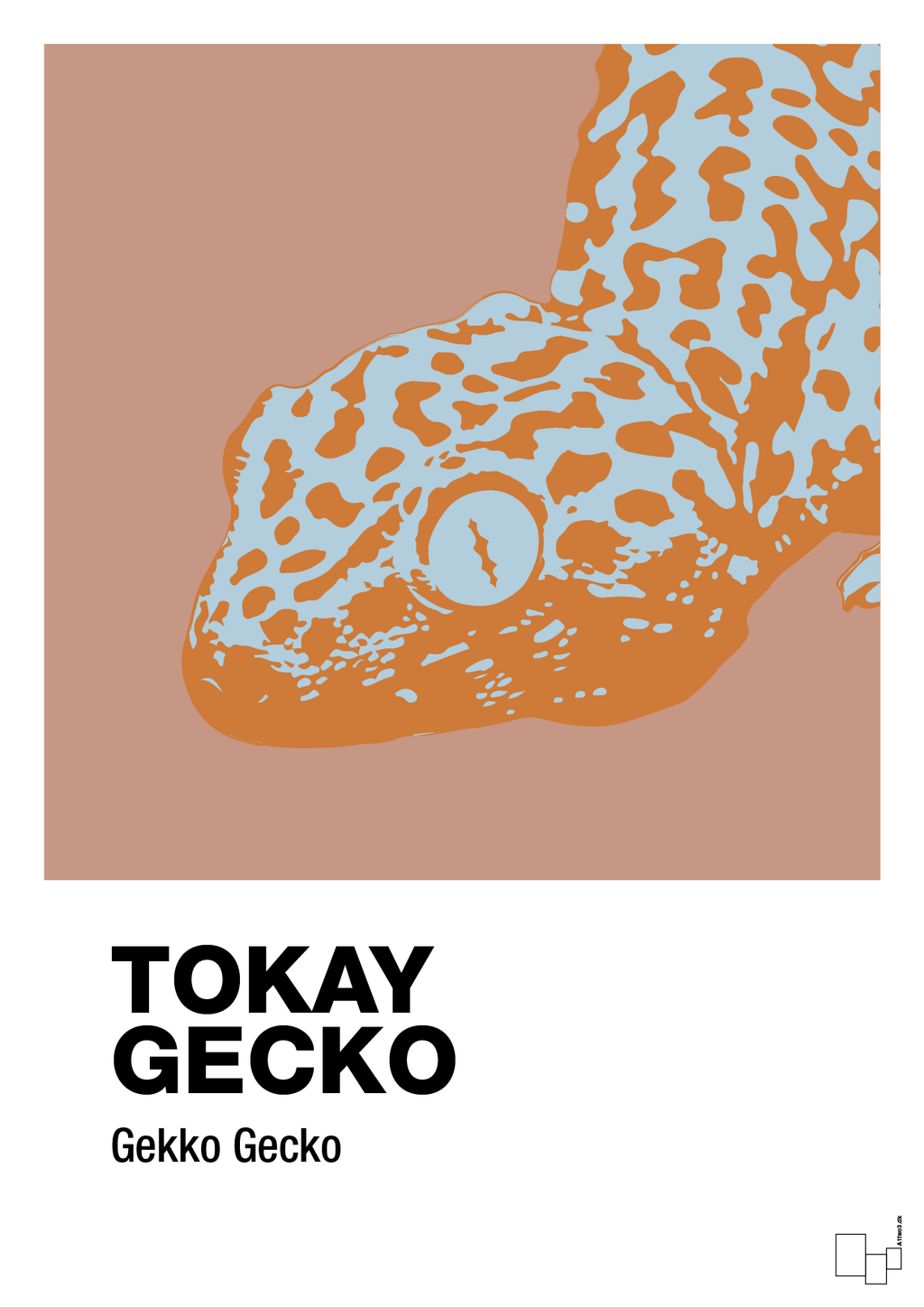 plakat: tokay gecko - powder-Dyr-A1two3