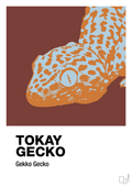 plakat: tokay gecko - red pepper-Dyr-A1two3