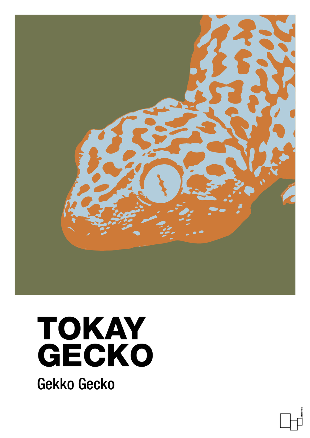 plakat: tokay gecko - secret meadow-Dyr-A1two3