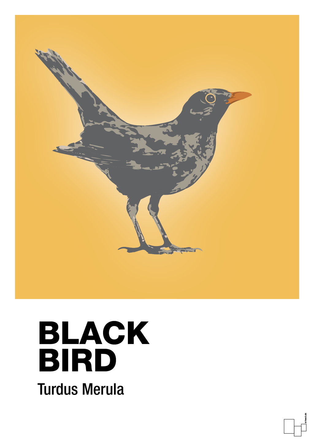 plakat: black bird - honeycomb-Dyr-A1two3