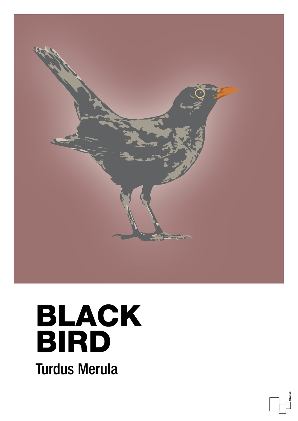 plakat: black bird - plum-Dyr-A1two3